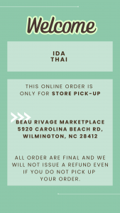Welcome to Ida Thai!