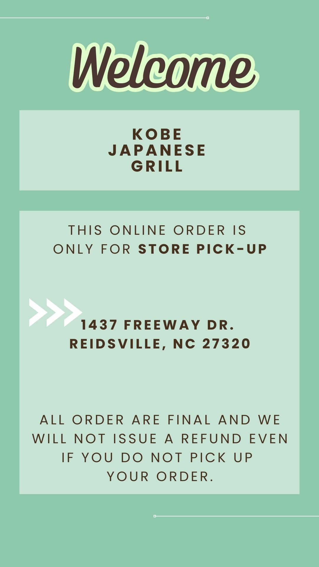 Welcome to Kobe Japanese!